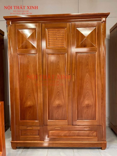 Tủ quần áo gỗ tự nhiên T1