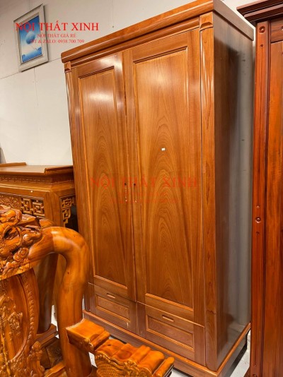 Tủ quần áo gỗ tự nhiên T3