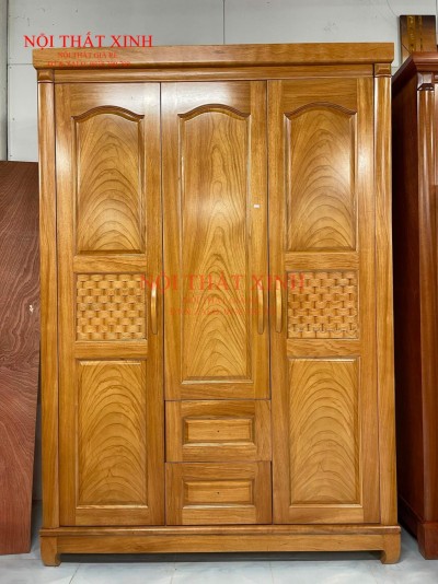 Tủ quần áo gỗ tự nhiên T6